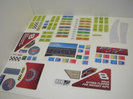 Dale Earnhardt Pinball Playfield Stickers (Item #10) $36.99